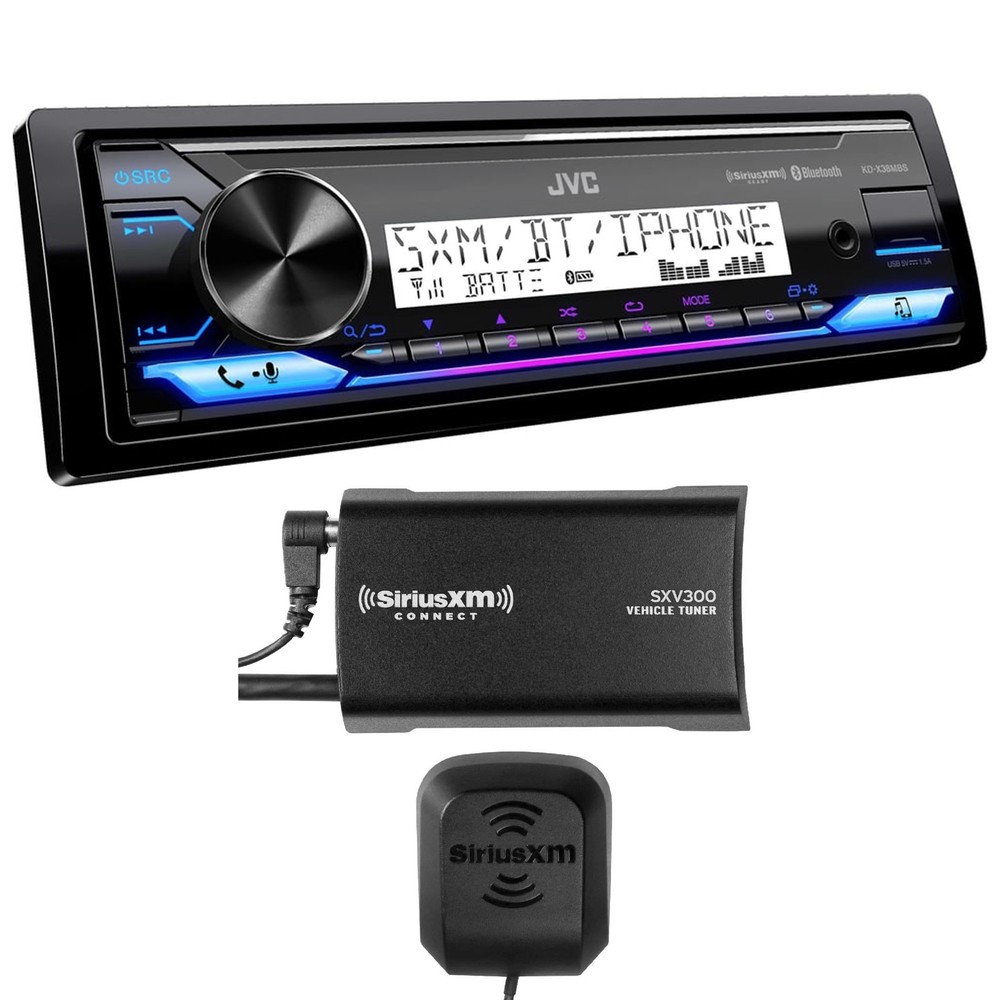 JVC KD-X38MBS Single-DIN Marine Receiver + XM Ready