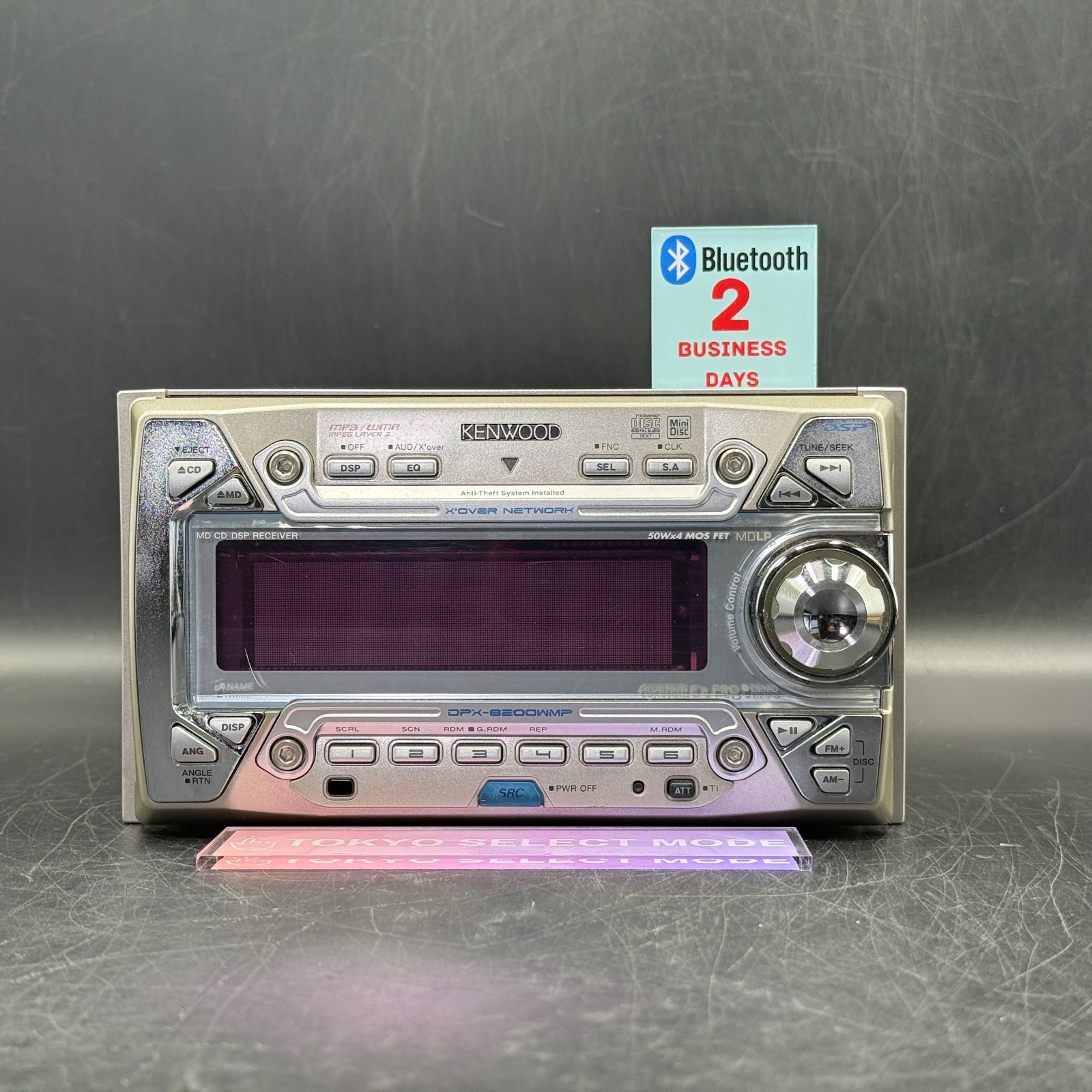 Kenwood DPX-8200WMP 2DIN Car Audio CD MD Player Added Bluetooth JDM DSP In Stock