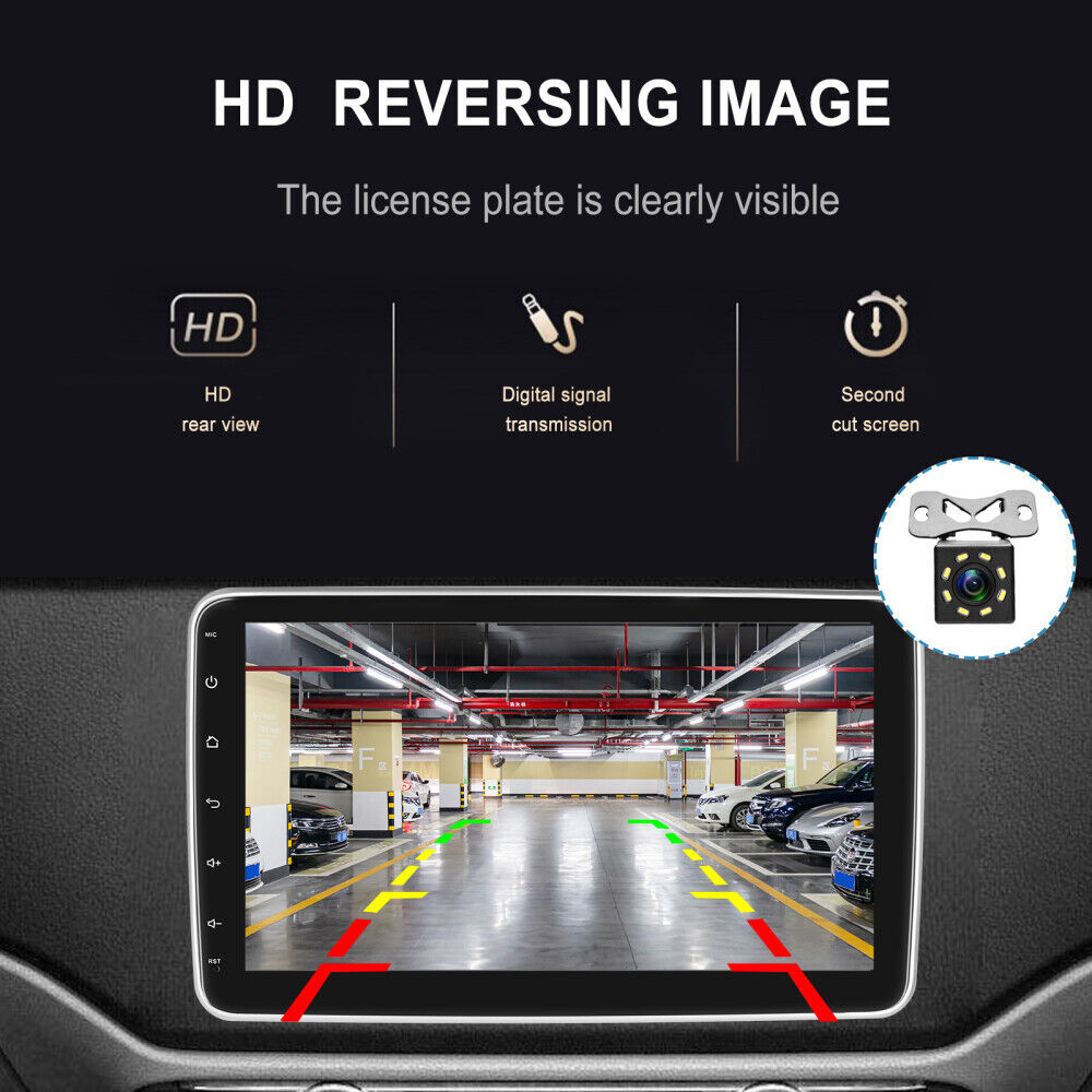 10.1in 2DIN Car Touch Screen Stereo Radio GPS Wifi Player BT Android 15 Camera