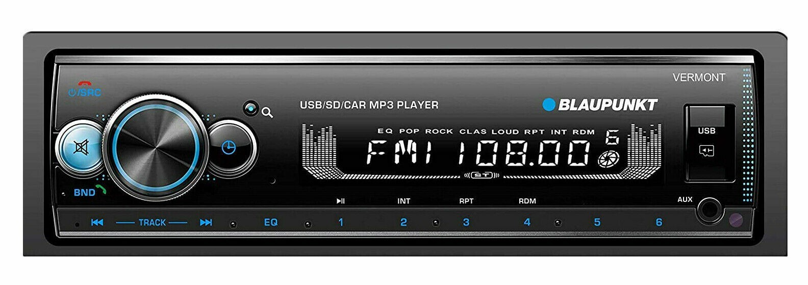 OPEN BOX – Blaupunkt VERMONT72 Mechless Receiver W/ Bluetooth – We Pay Shipping