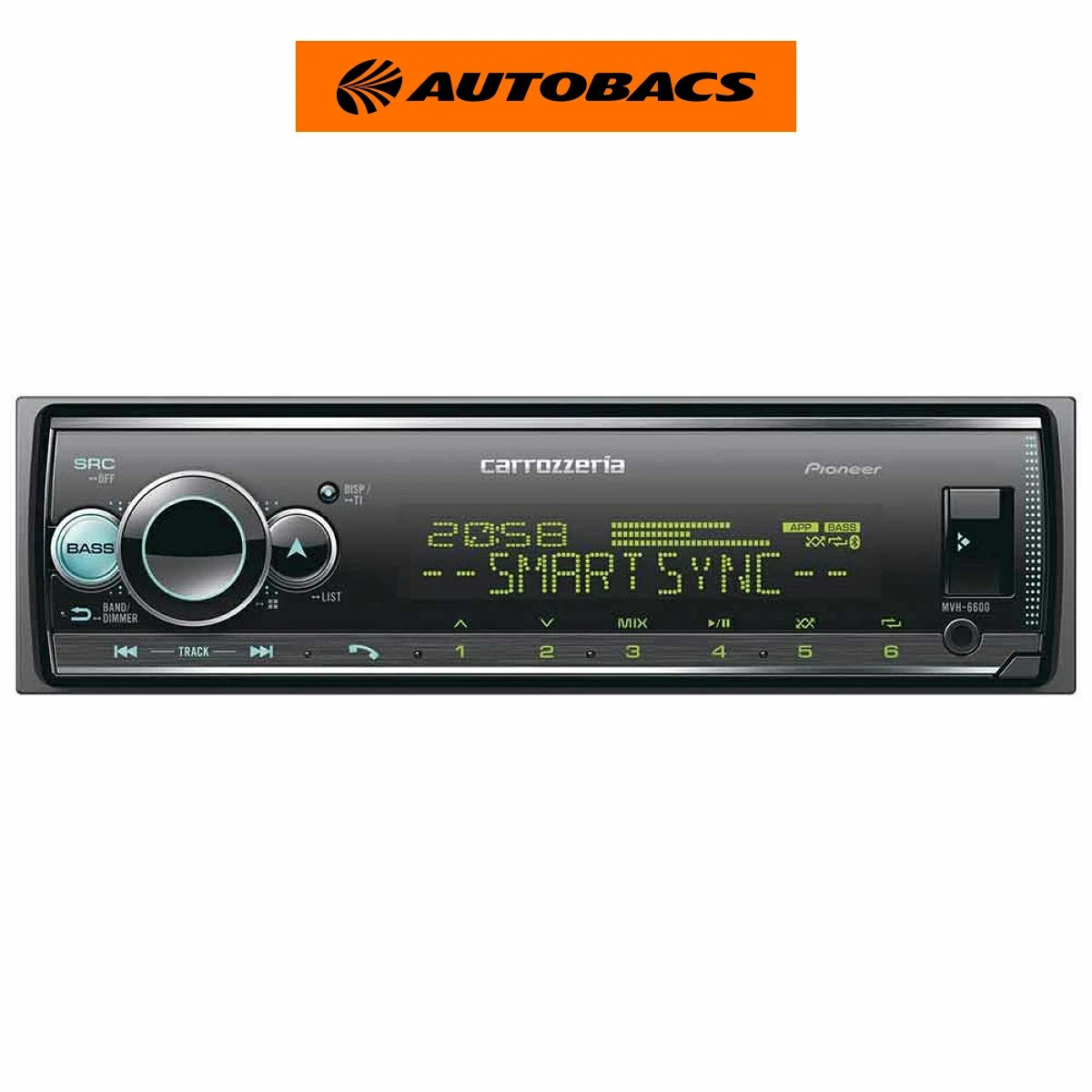 Pioneer Carrozzeria MVH-6600 Bluetooth/USB/Tuner/DSP Main Unit