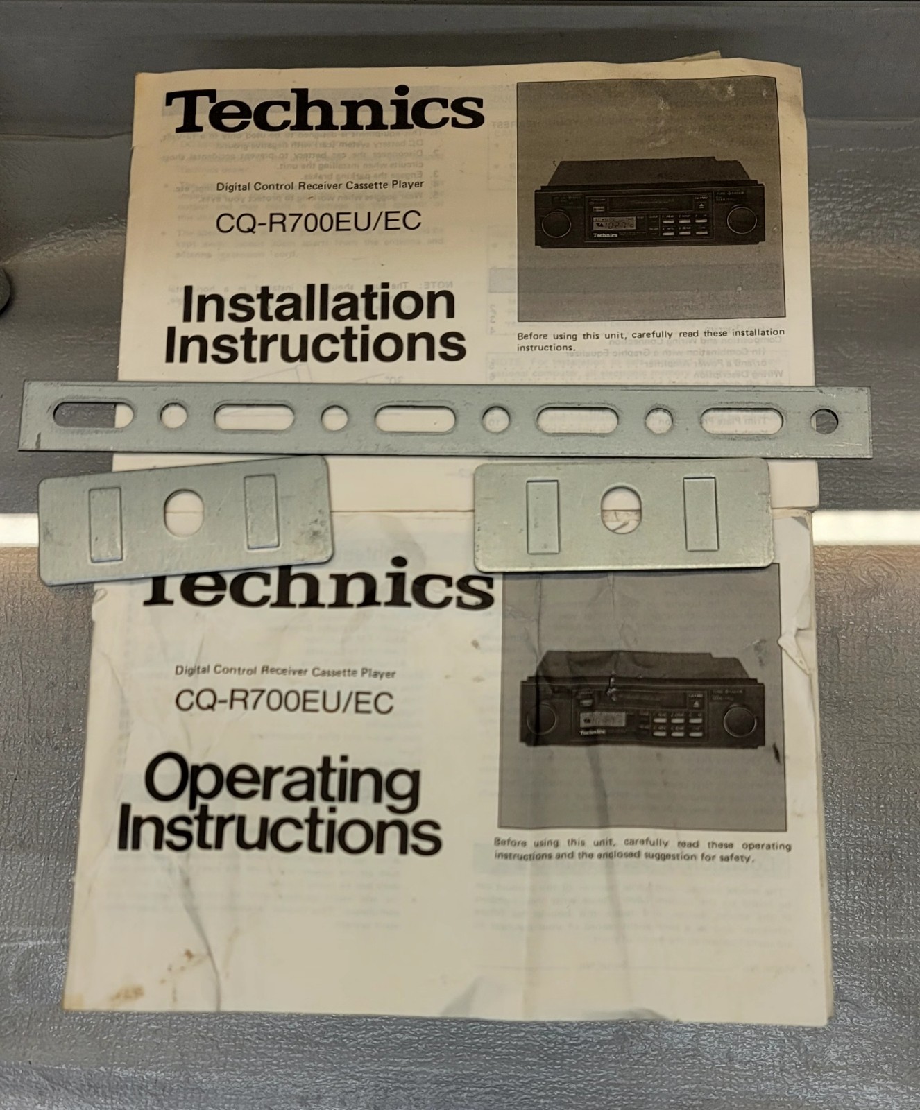 TECHNICS ALPHATUNER Car Stereo Cassette Deck Radio FM-AM CQ-R700EU See video