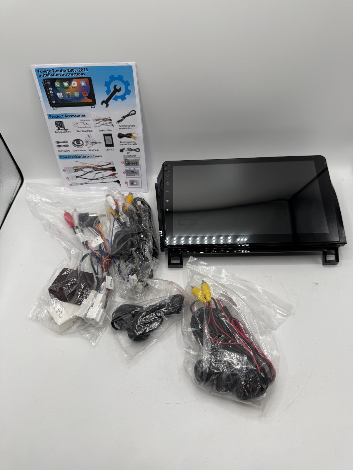 For Toyota Tundra 2007-2013 Sequoia 2008-2019 Android 12 Car BT Stereo GPS Radio