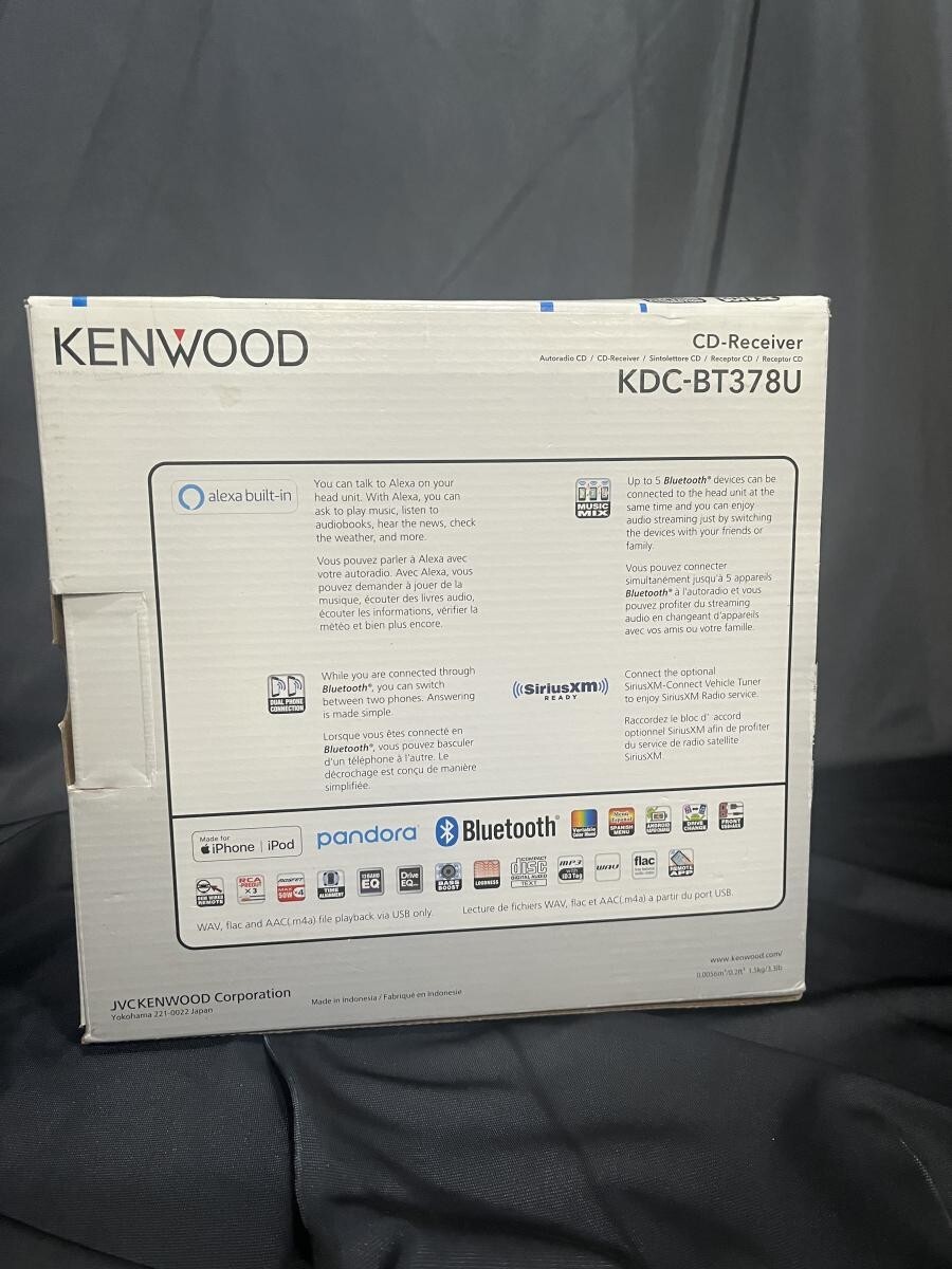 Kenwood KDC-BT378U Audio Receiver