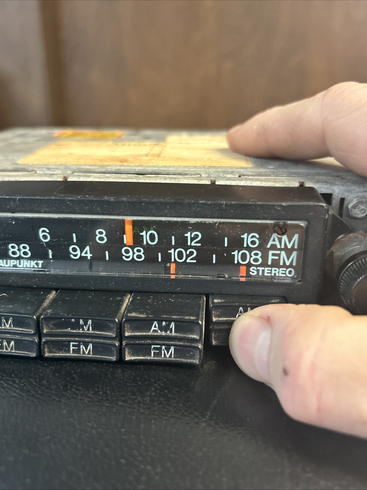Vintage Blaupunkt Frankfurt Stereo U108 7636421012 AM FM Radio RARE Germany