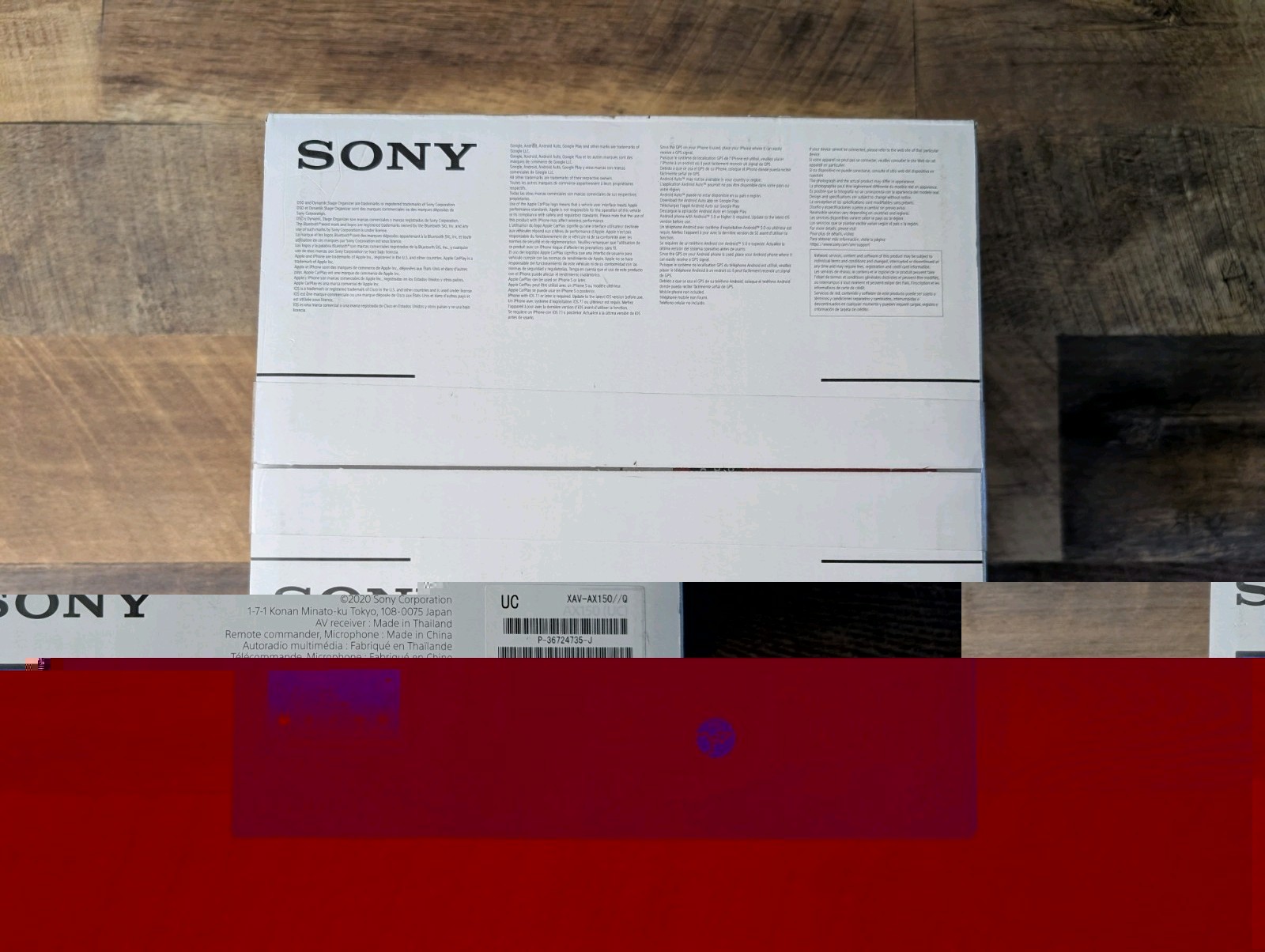 Sony XAV-AX150 new factory sealed CarPlay Android Auto Radio Head Unit