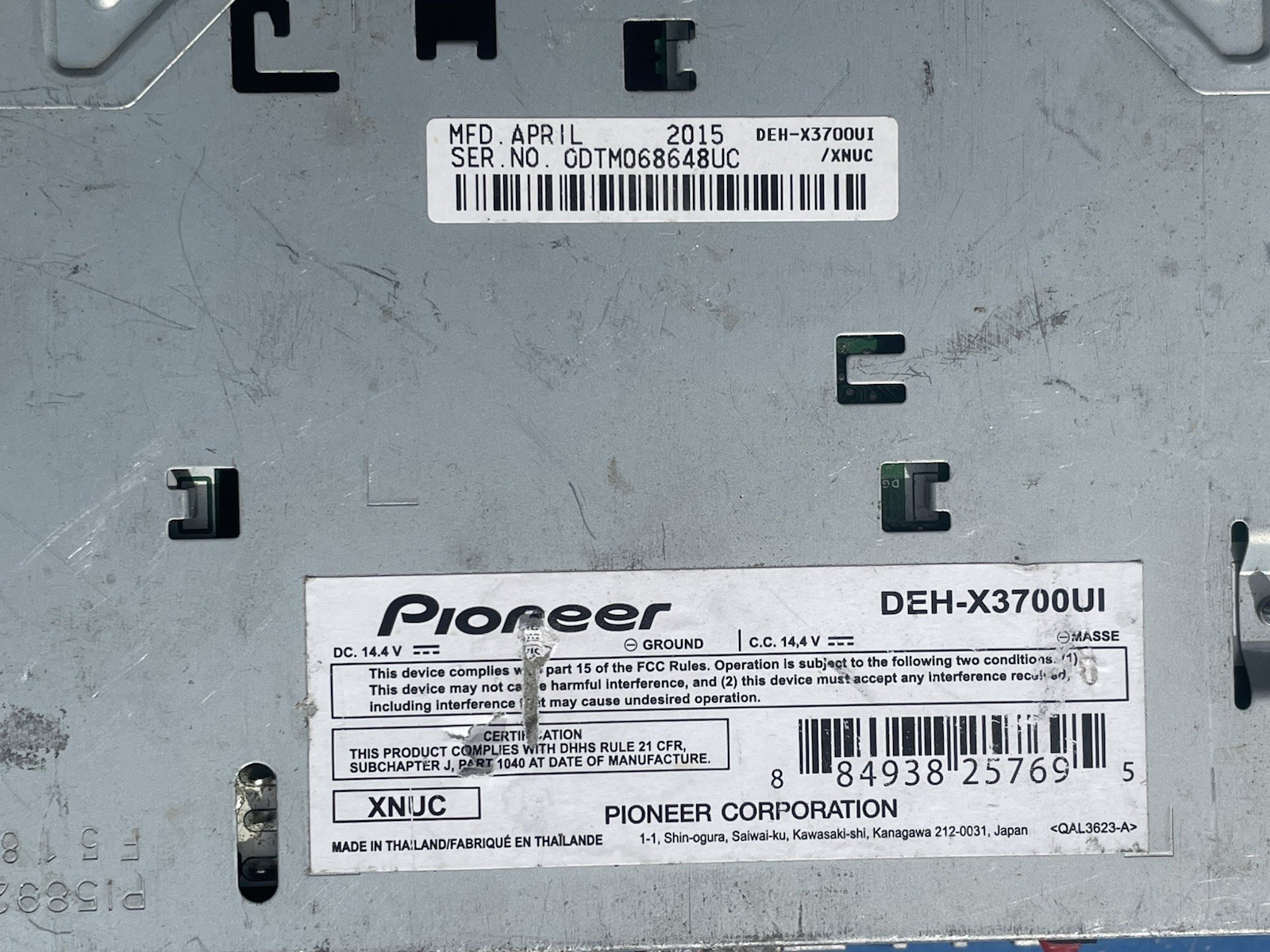 Pioneer Mixtrax DEH-X3700UI Car Stereo Radio CD Receiver USB AUX – Tested Works