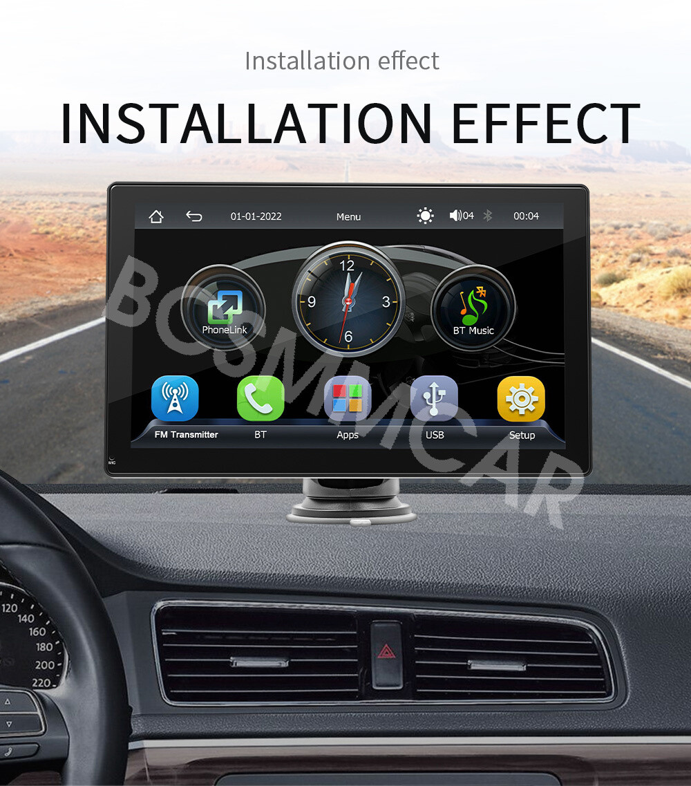 Radio Car Touch Screen Player Car Stereo For CarPlay Android Auto Adapter Camera