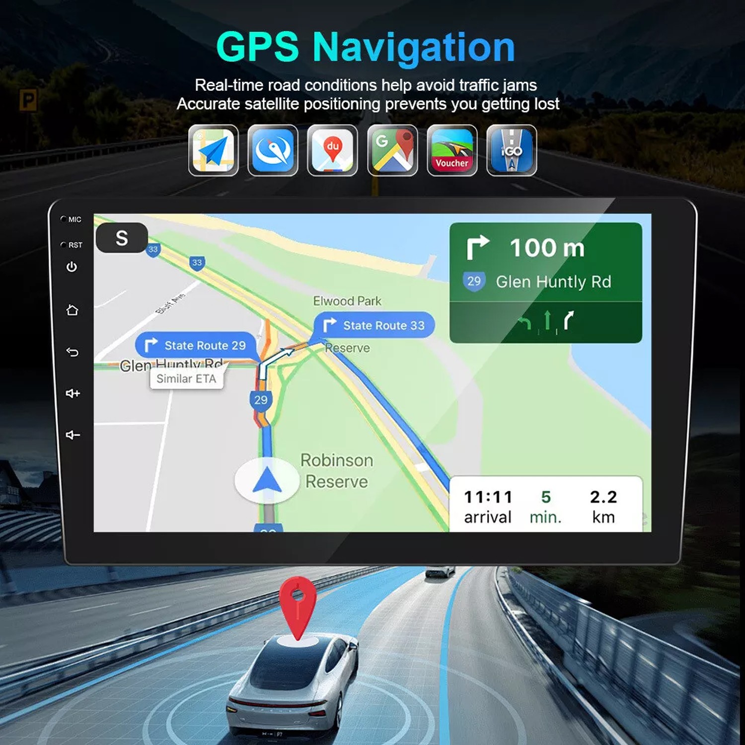 10.1″ For Ford Mustang 2010-2014 Android WiFi Car Radio Stereo Carplay GPS Navi