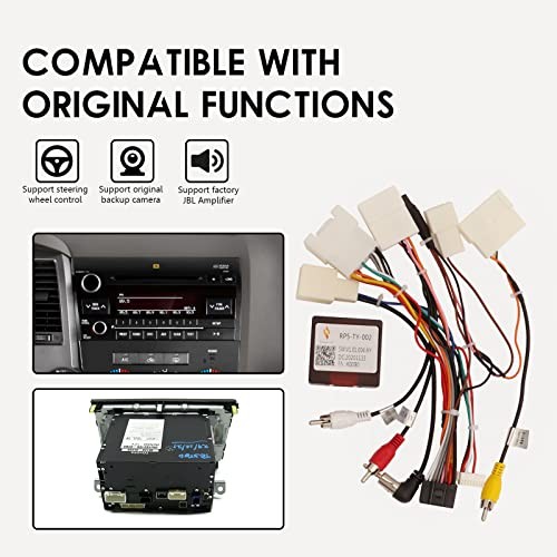 16PIN Car Stereo Wiring Harness Canbus for Toyota Camry RAV4 Corolla Tundra