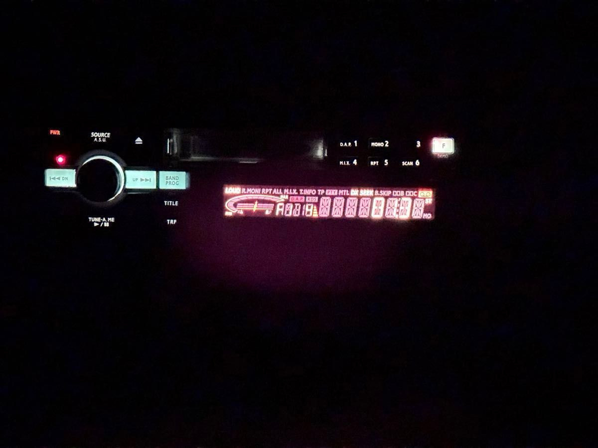 ALPINE TDA-7550J 1DIN Car Audio Cassette Deck Receiver Tested Working Rare