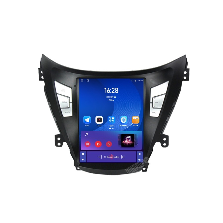 10.4″ For Hyundai Elantra 2011-2016 Android 15 Car Stereo CarPlay AUTO GPS Radio