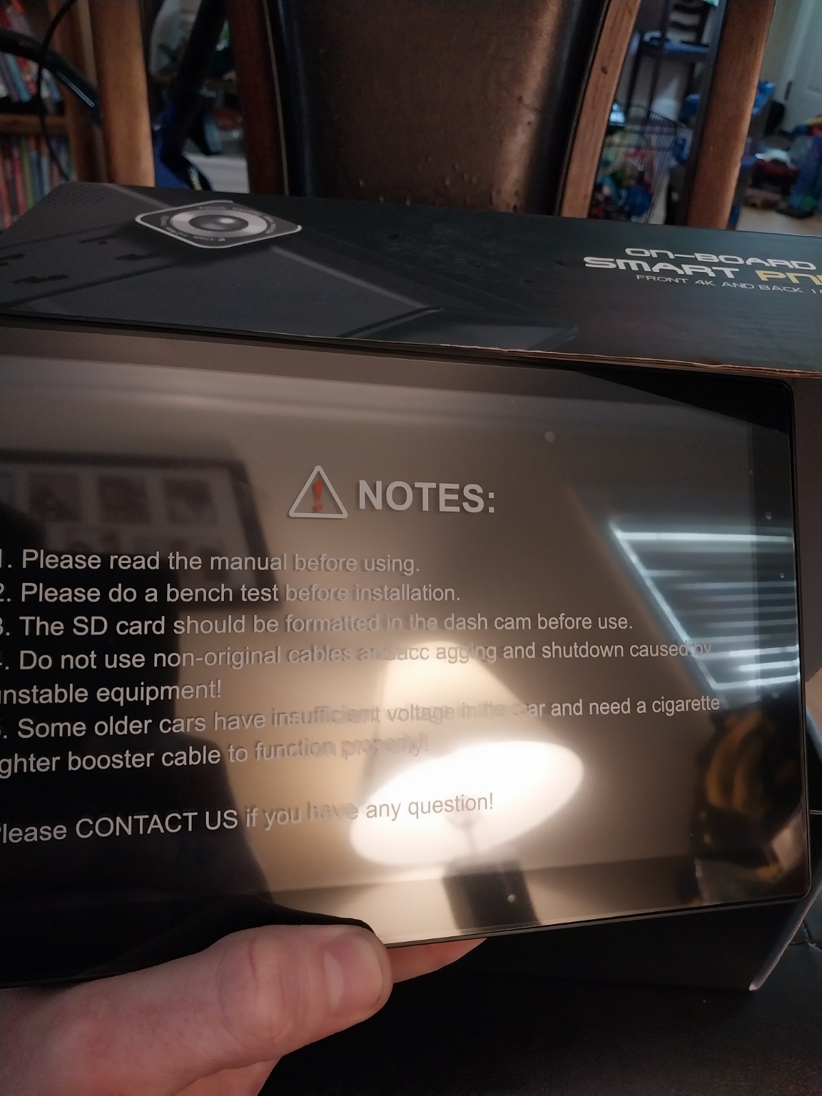 Moecherla On-Board Smart PND Front 4K and Back 1080p, Opened but new