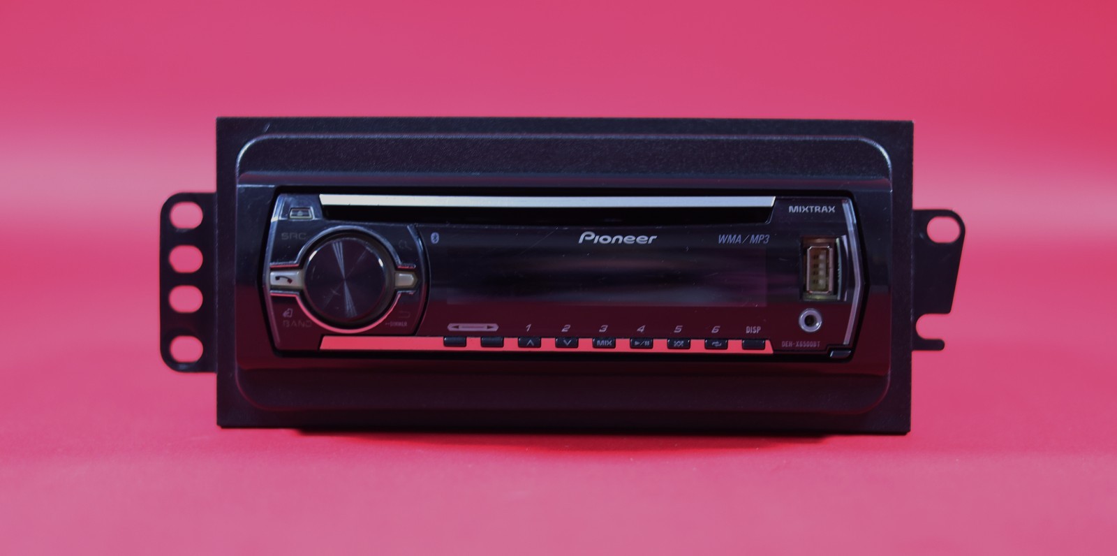 Pioneer DEH-X6500BT CD Player/MP3/USB In Dash Receiver W/ Bracket Wires & Remote