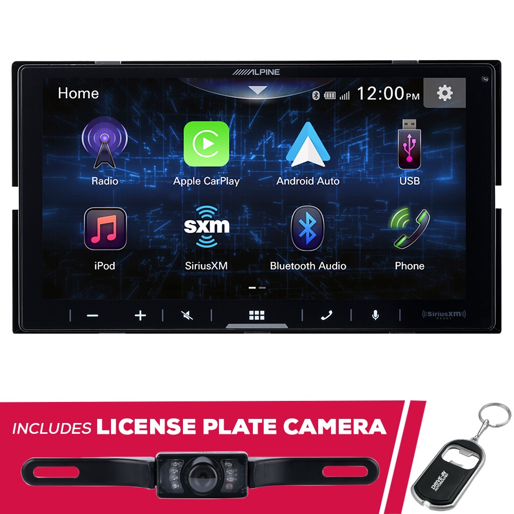 Alpine ILX-W770 6.75″ Shallow-Chassis Multimedia w/ License Plate Camera