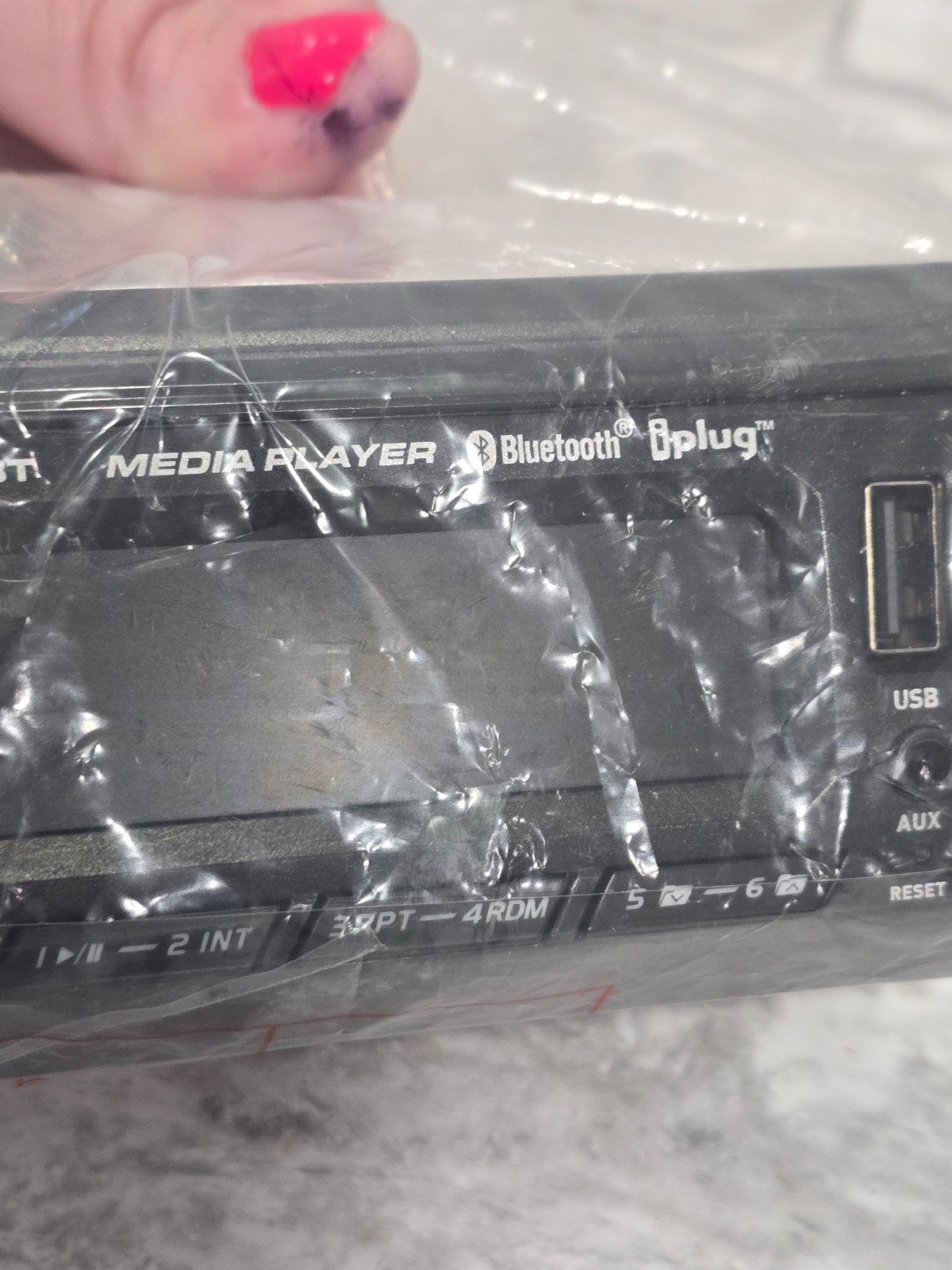Dual Electronics XDM17BT Single DIN Car Stereo AM FM Stereo w/ 4 New speakers