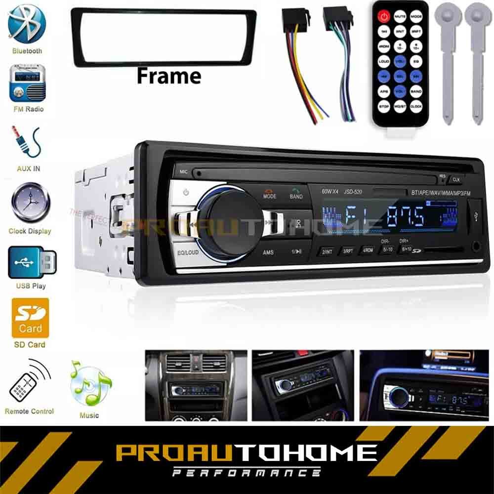 Vintage Car FM Radio MP3 Player Bluetooth USB Classic Stereo Audio Receiver US