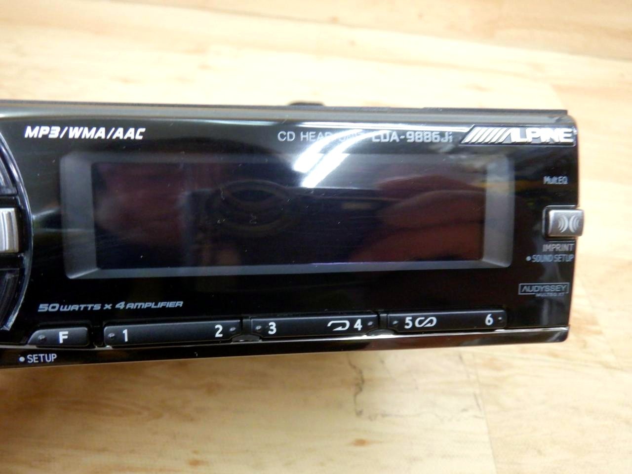 ALPINE CDA-9886JI Car Stereo Receiver Tested Working w/ Manual, Harness Japan