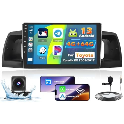 Car Radio for Toyota Corolla EX 2005-2012 9″ Touch Screen CarPlay Android Auto
