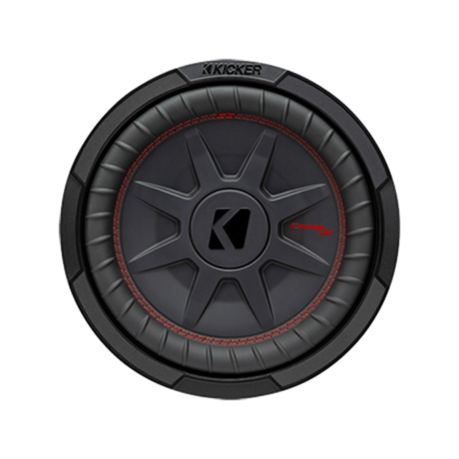 Kicker 10″ 800 Watt DVC 4-Ohm Ultra-Thin Car Audio Subwoofer, Bass Knob w/ Wire