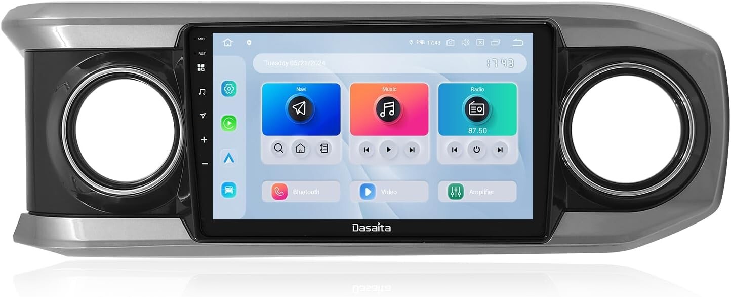 Dasaita 10.2″ Car Stereo for Toyota Tacoma 2016 to 2022 Apple Carplay Head Unit