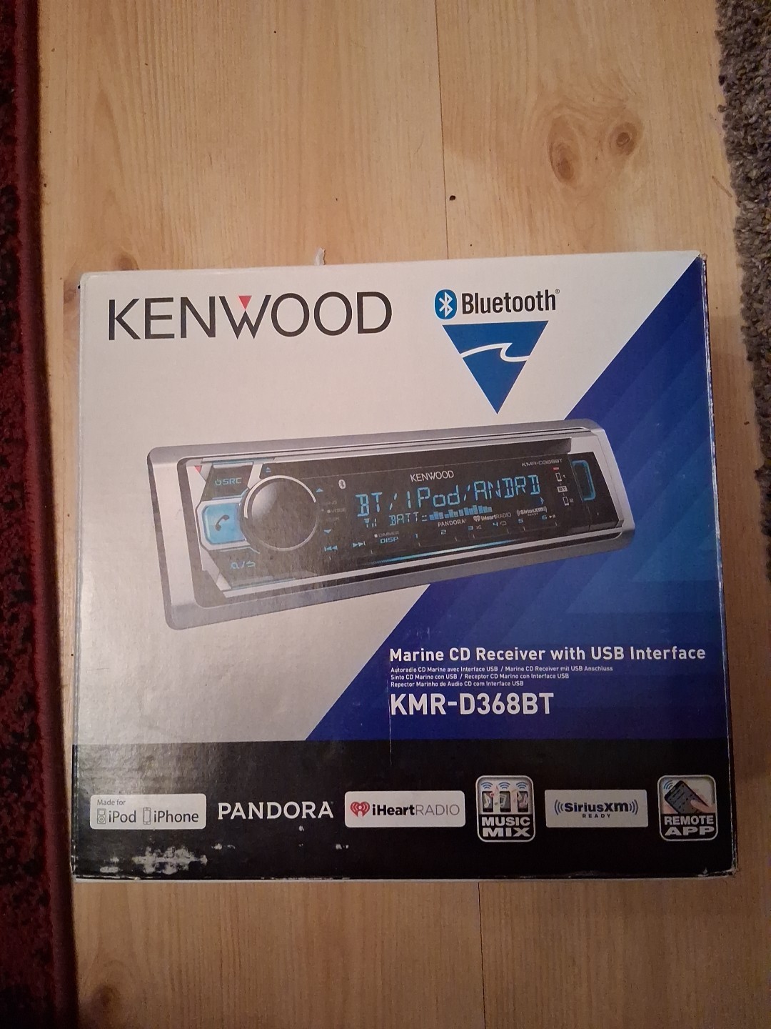 Brand New Kenwood KMR-D368BT Bluetooth Sirius Xm And Comes With A Remote
