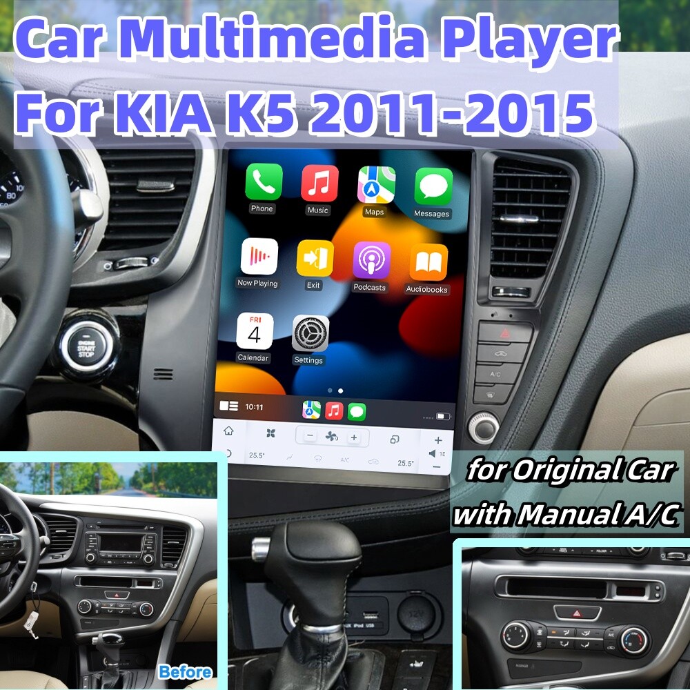 Android 12.0 Car Stereo for KIA K5 2011-2015 Carplay GPS Navi Bluetooth WiFi DSP