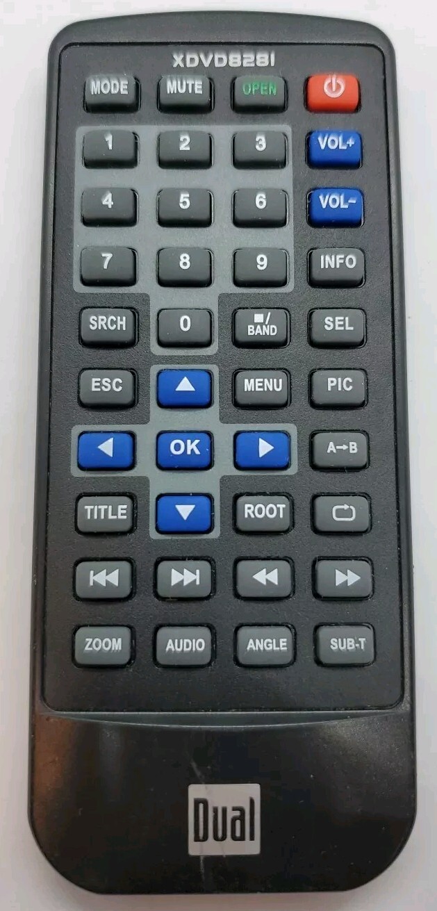 Original Dual XDVD8281 Remote Control
