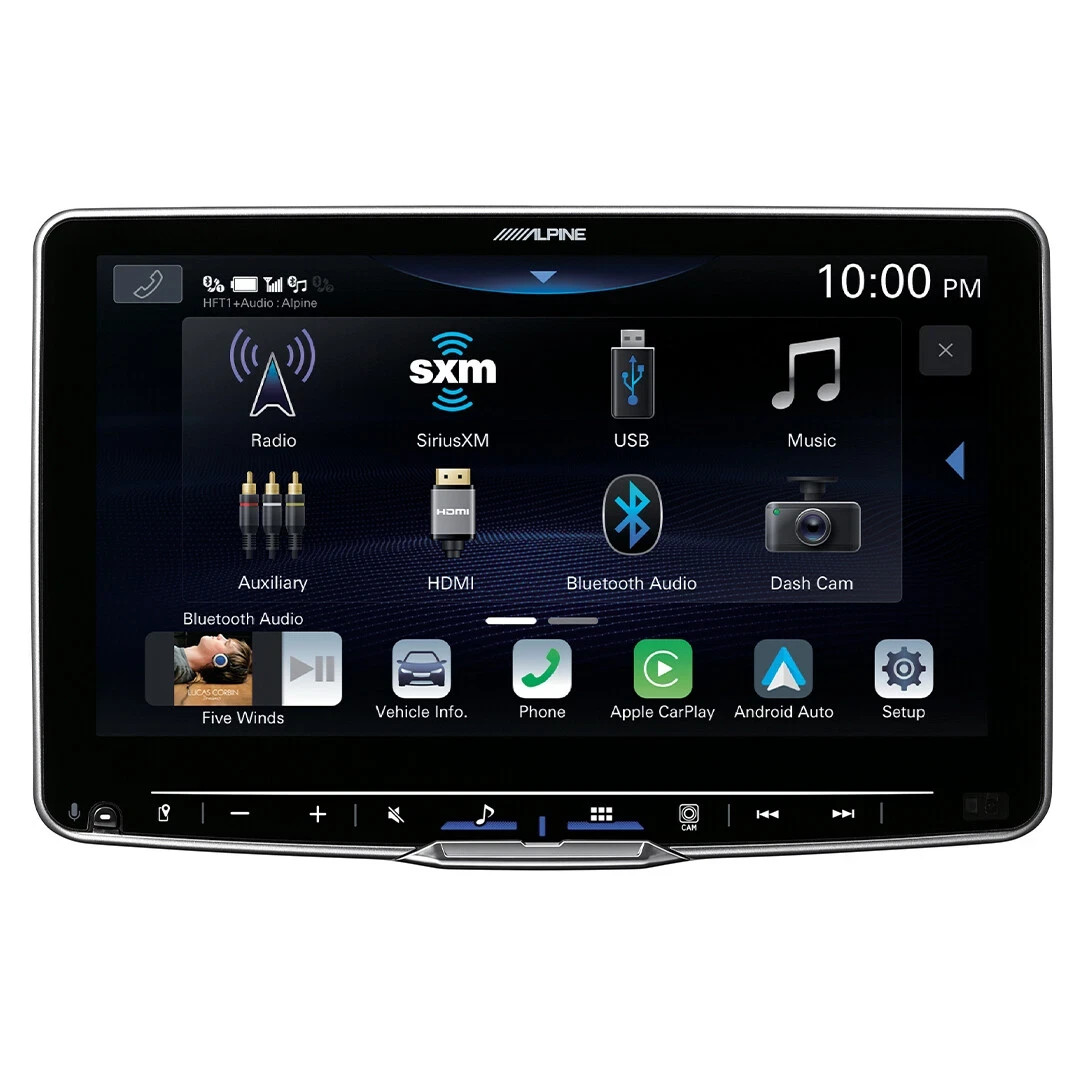 Alpine iLX-F511, Halo 11″ Floating Hi-Res Screen Multimedia Receiver w/ Wireless