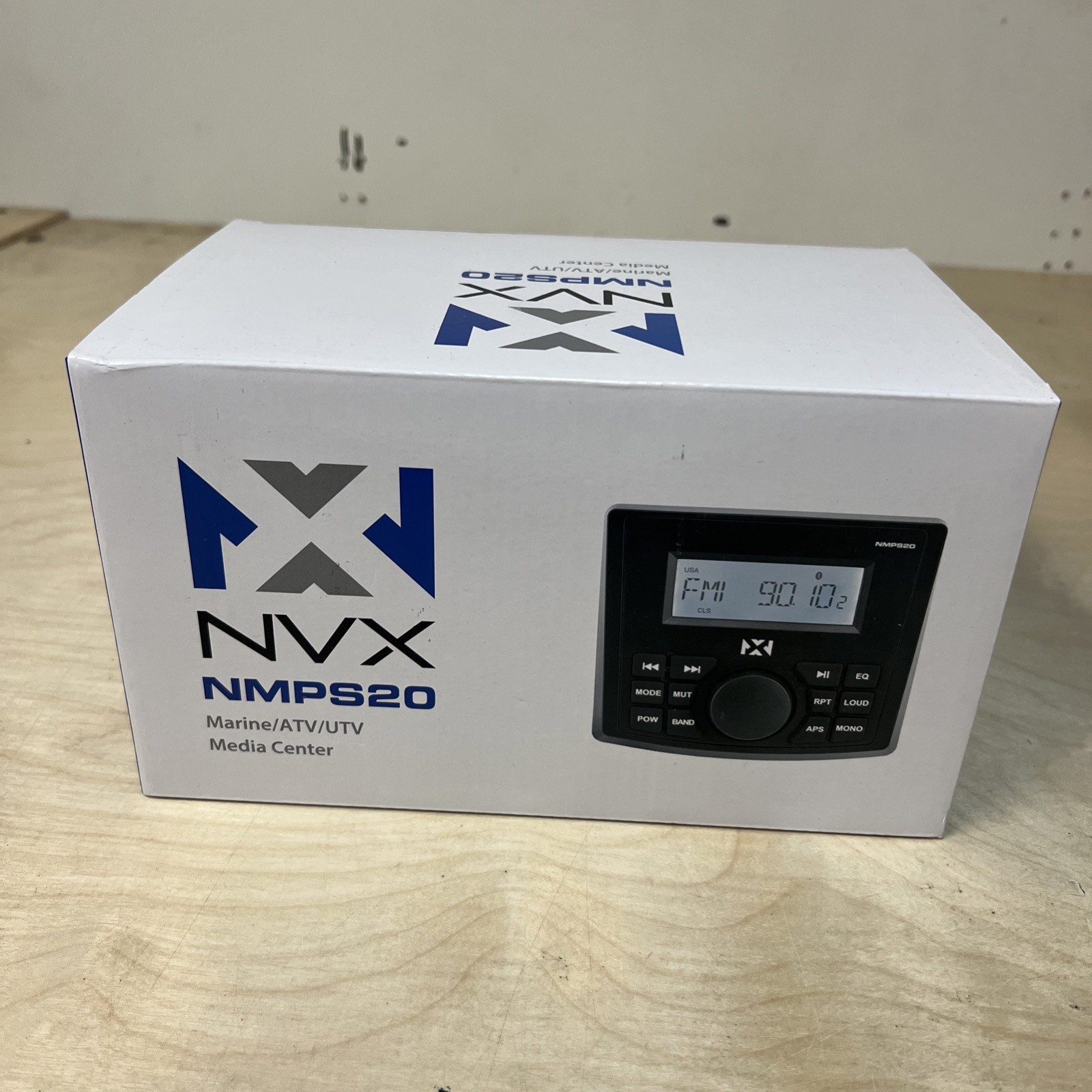 NVX NMPS20 Gauge Style Marine Stereo with Bluetooth and a Digital LCD Display