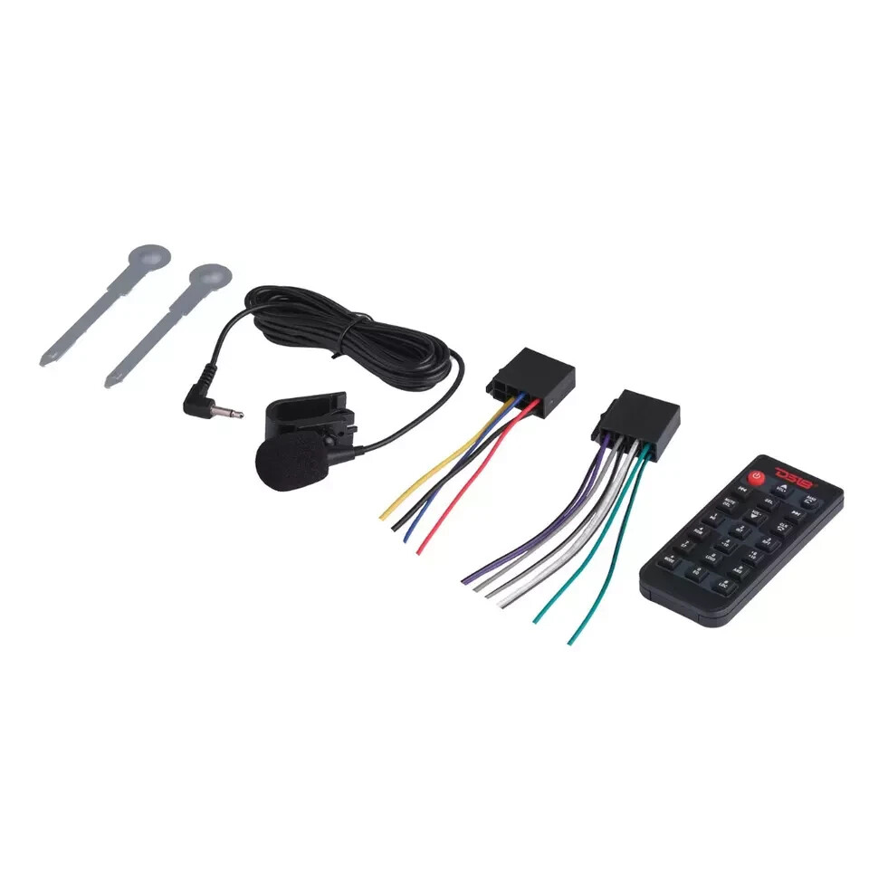DS18 Single Din Car Stereo Receiver Built-in DSP EQ Bluetooth Sub Out SDX-P100