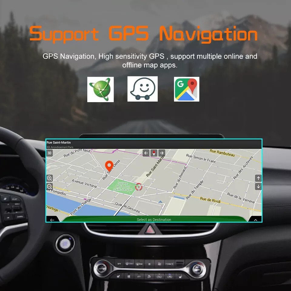 10.3″ Android 14 Car Stereo Radio BT GPS Navi Head Unit For Maserati GranTurismo