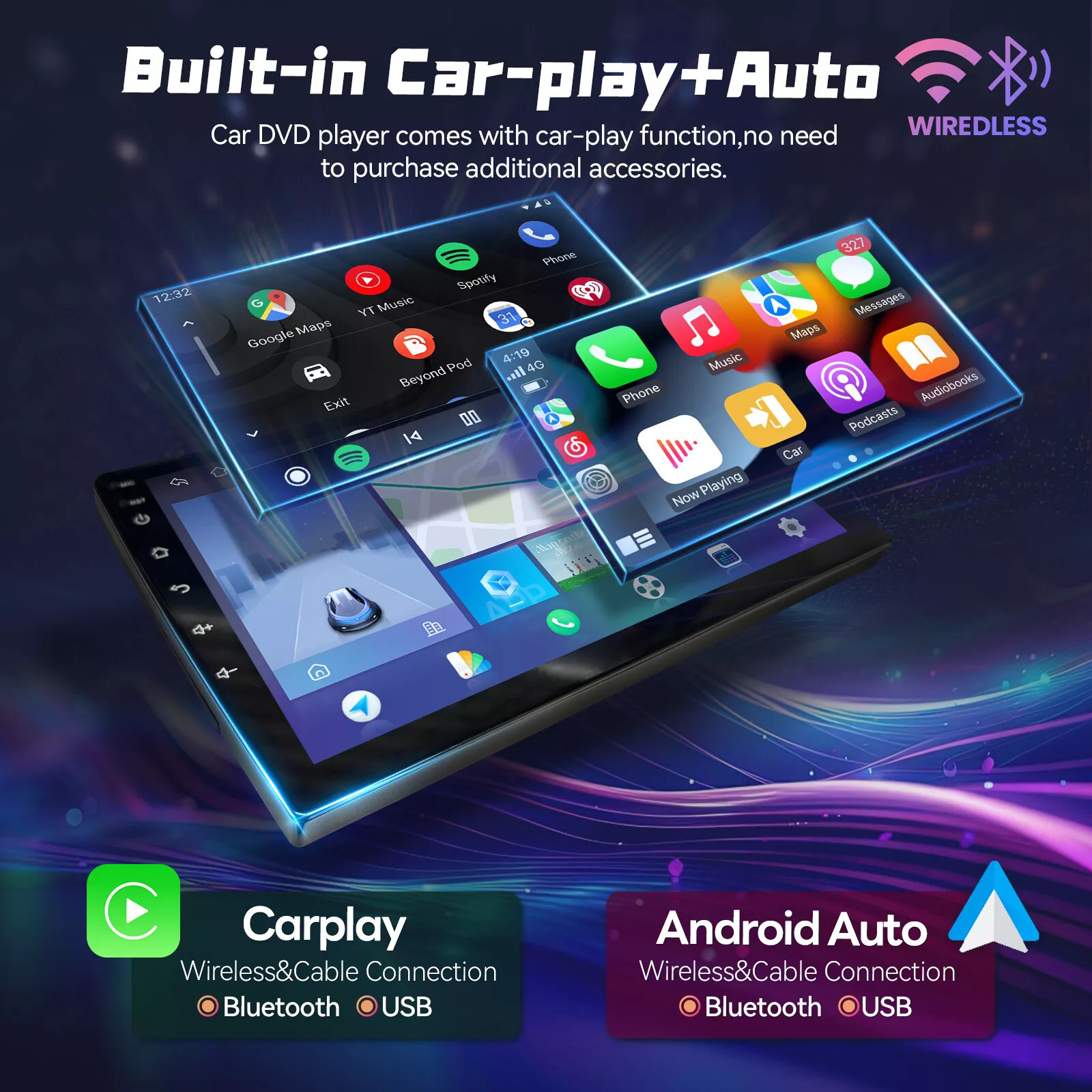 32GB Android 12 Car Radio Navi GPS Stereo For Chevrolet Camaro 2010-2015 +Camera