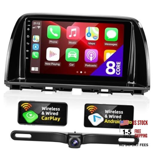 for Mazda CX-5 2013 2014 2015 Compatible with Wireless Carplay Android Auto