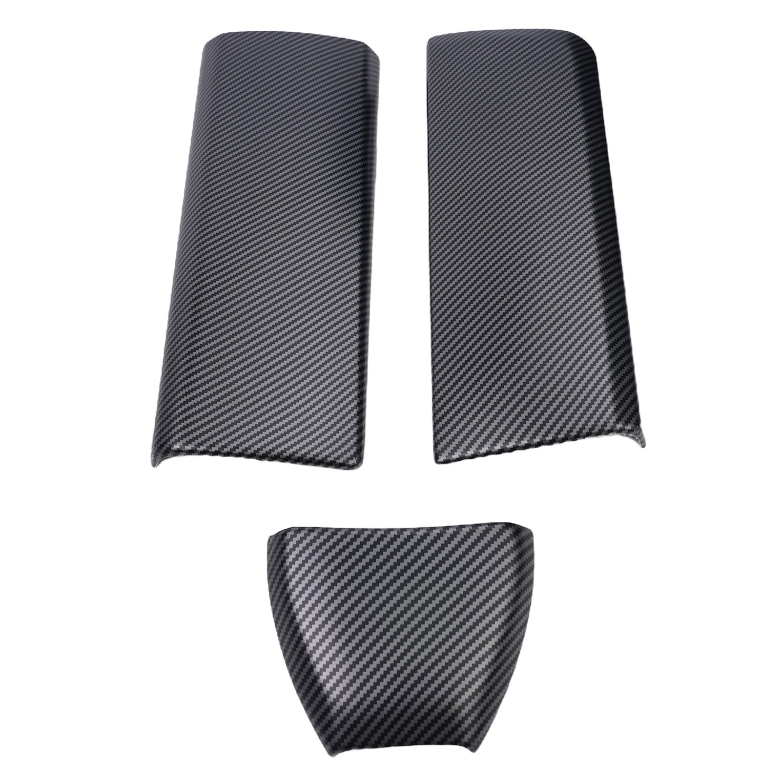 For Benz ML350 X166 W166 Carbon Fiber Texture Console Armrest Panel Cover Trim