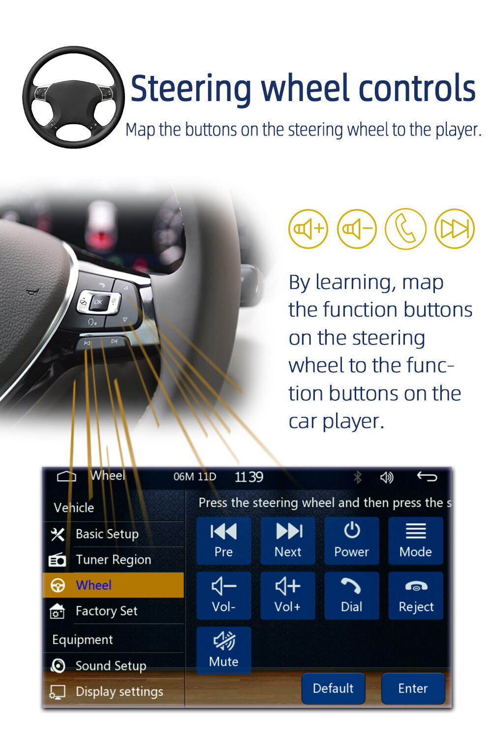 5in Car Radio Stereo MP5 Multimedia Player For Carplay Android Auto Mirror Link