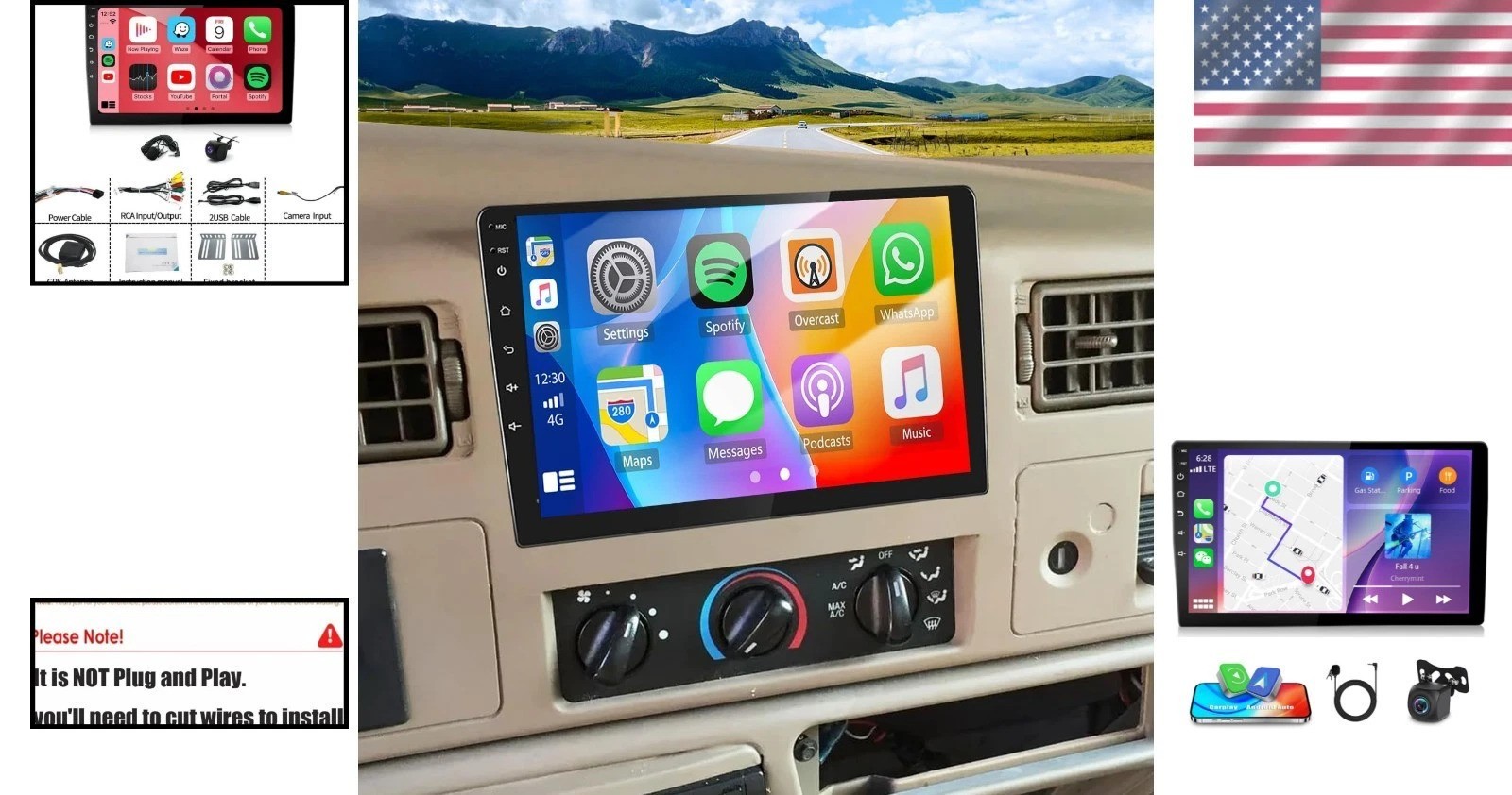 10.1-Inch Android Car Stereo Upgrade for Ford F250/F350 (1999-2004)
