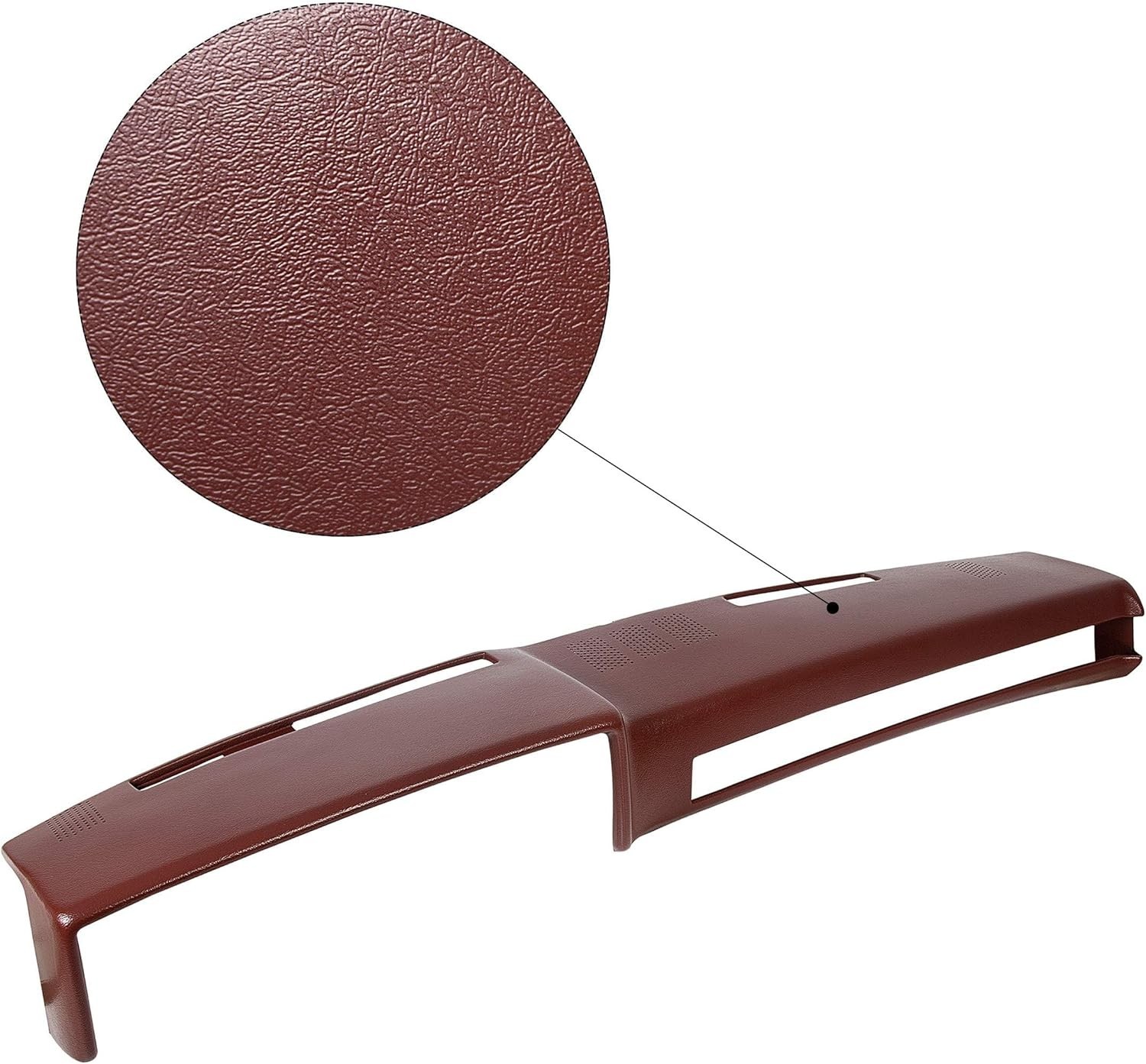 Maroon Dashboard Cover Compatible with 1981-1991 Chevrolet GMC C/K/R/V Truck/Suv