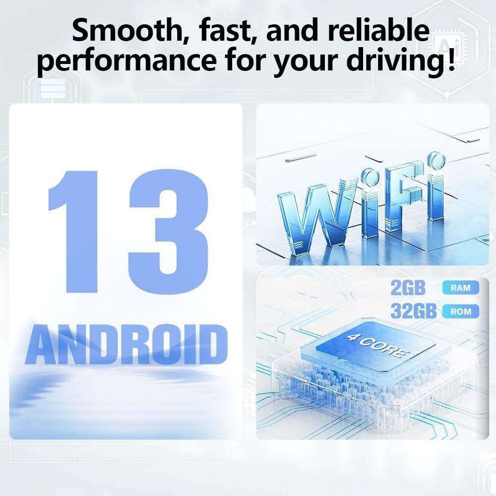 10″ 32G Android Auto Carplay Stereo for Dodge RAM 1500 2500 3500 2009-2012