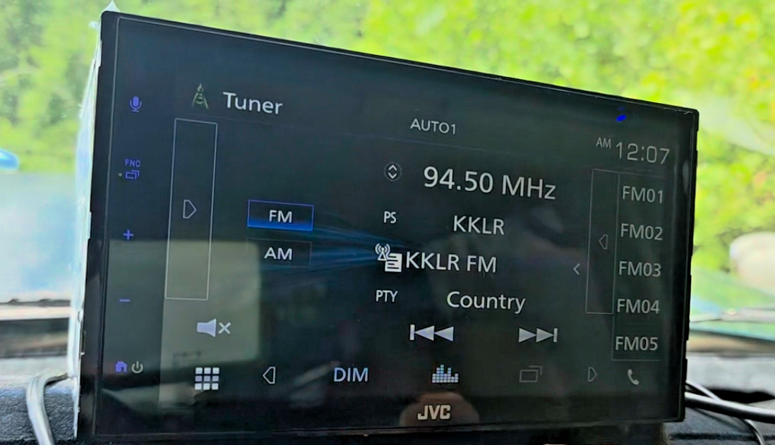 JVC KW-V660BT 6.8 CD/DVD/USB Double Din Apple CarPlay Android Auto Bluetooth mic