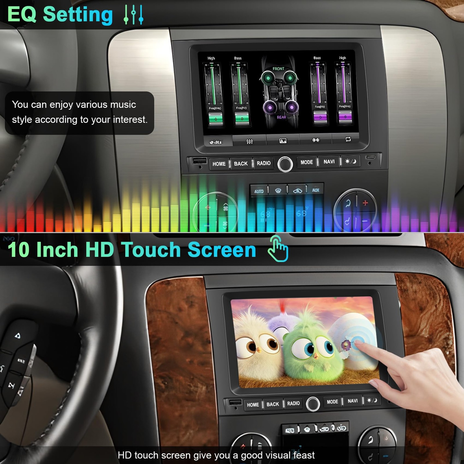 4G+64G Android 13 Car Radio for Chevy Silverado GMC Sierra Buick Enclave Yuko…
