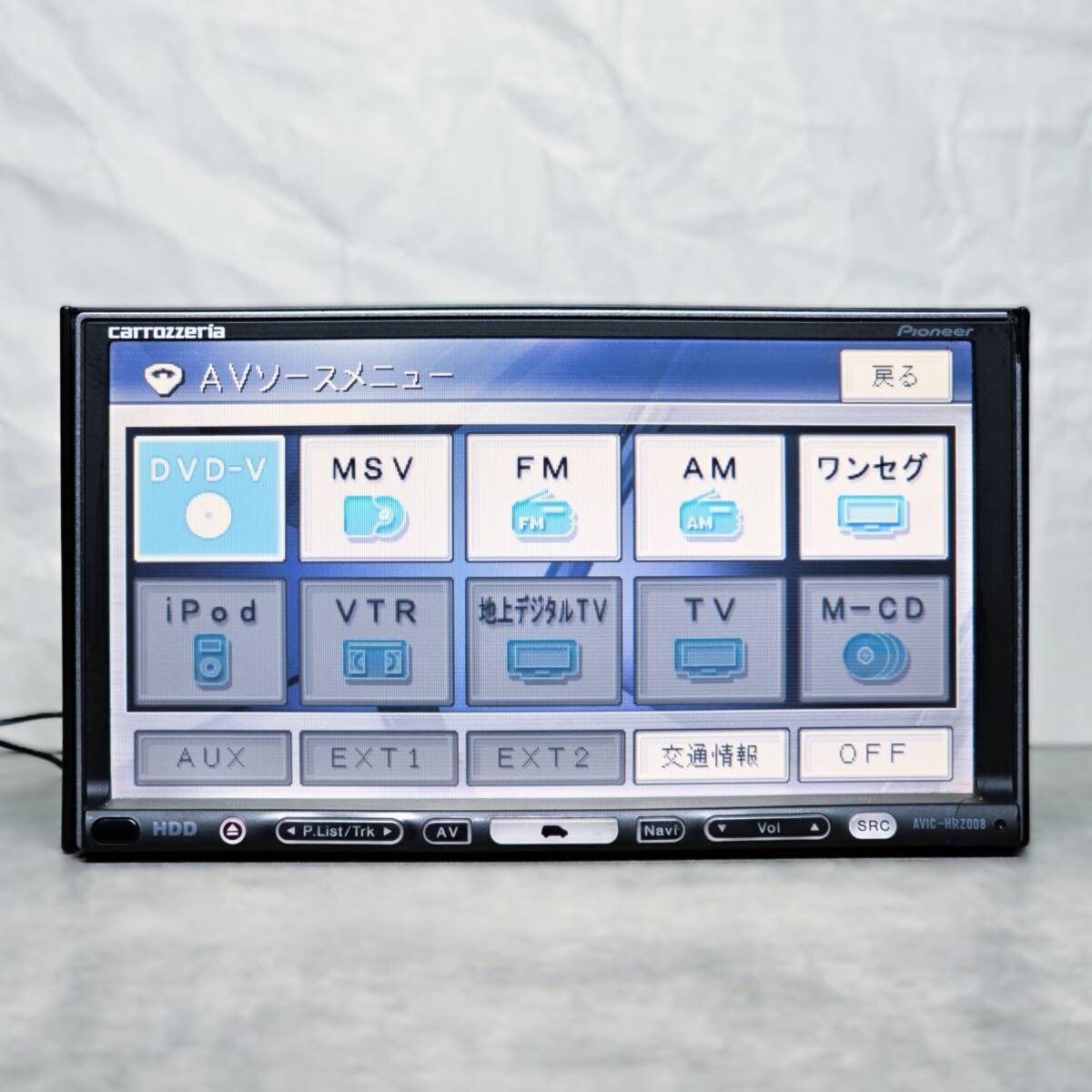 Zx1739 | Operation confirmed | Carrozzeria AVIC-HRZ008 HDD Navigation Map 2007 O