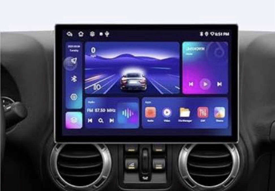 11.5 Inch Android Car Radio for Jeep Wrangler JK 2007-2018, Bluetooth, GPS