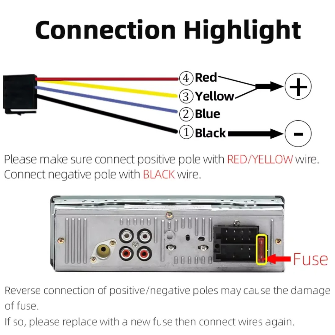 1 Din Car Radio MP3 Player Classic Car Retro Audio Stereo Support FM AUX EQ USB