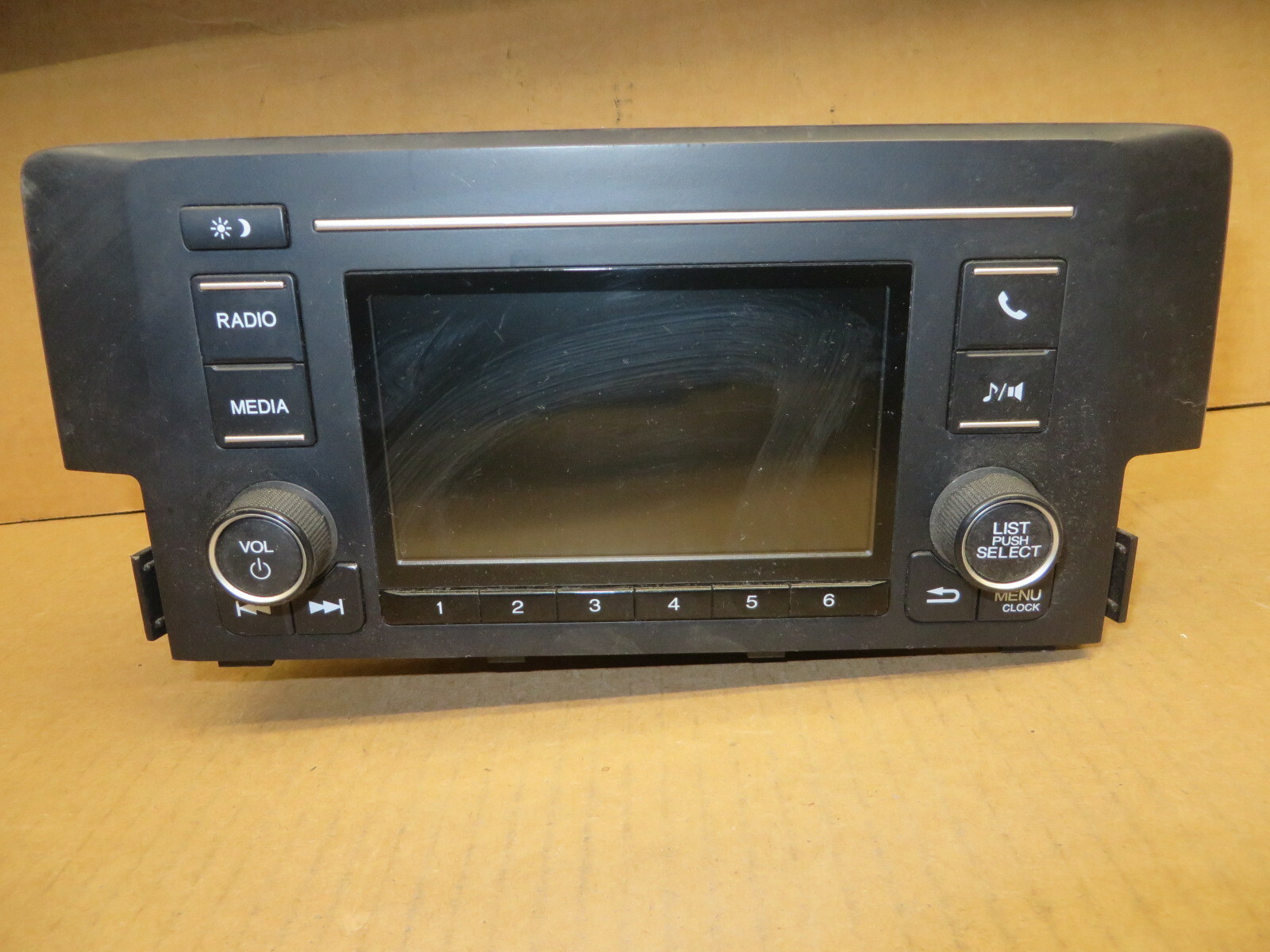 Honda Civic 16 2016 RADIO AUDIO AM FM FACTORY DASH UNIT OEM # 39100TBAA11