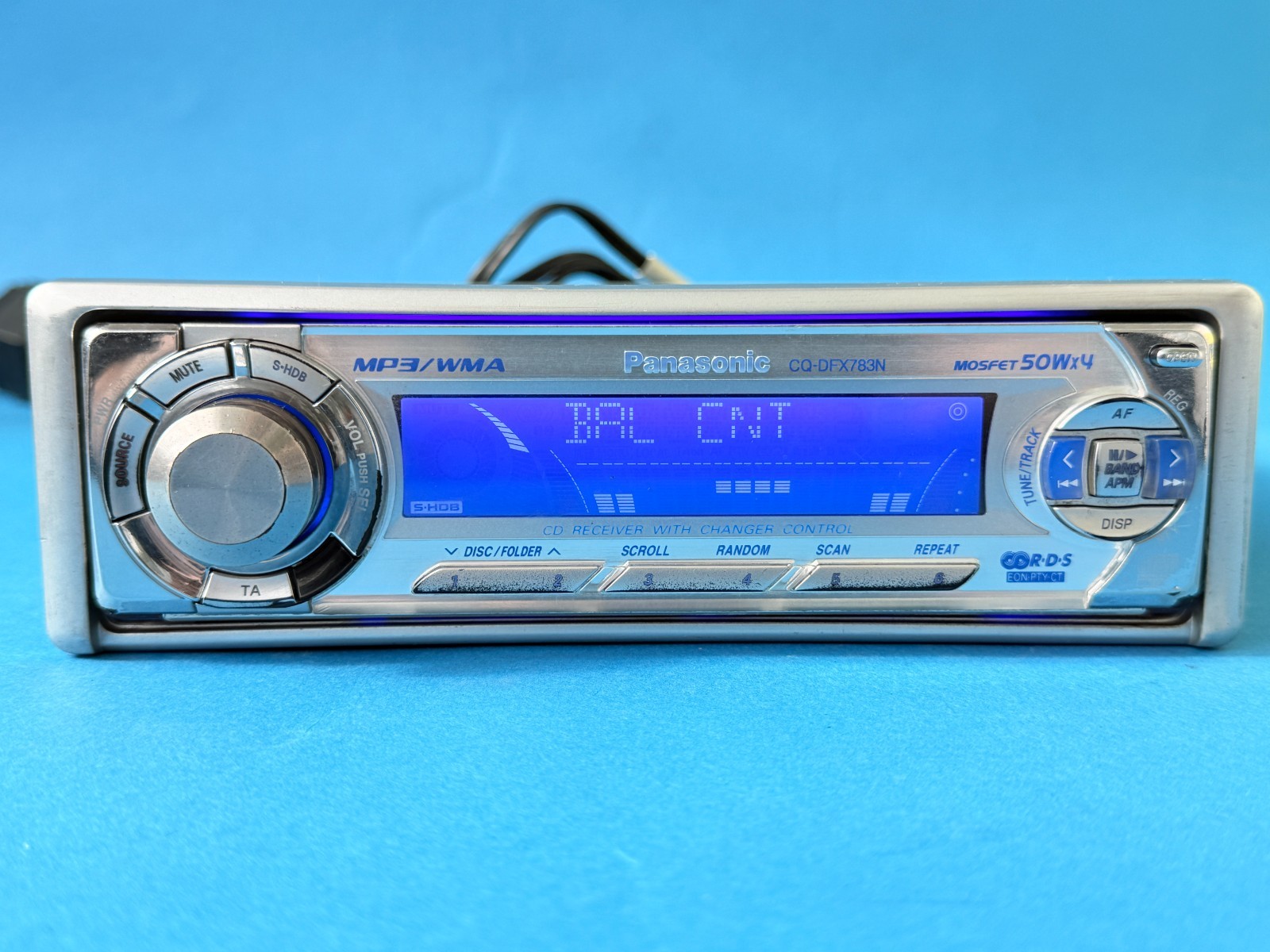 Panasonic CQ-DFX783N Car CD Player Stereo Radio Detachable Face Tested