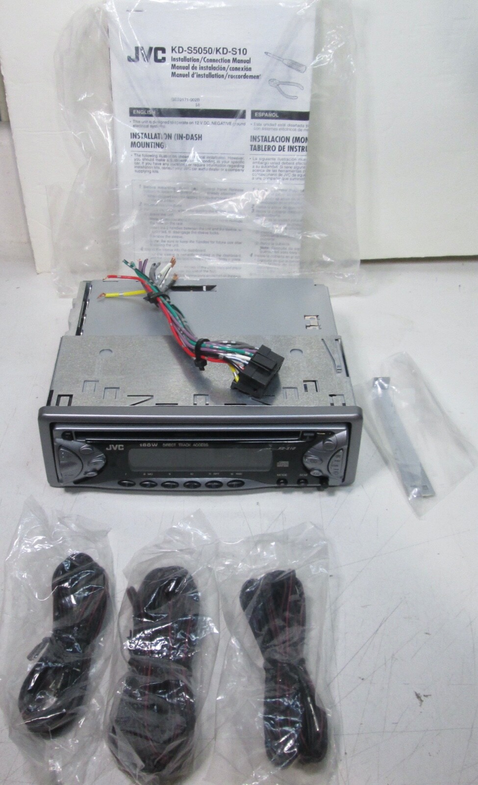 JVC Kd-S10 In-Dash Cd Receiver With A Detachableq Faceplate