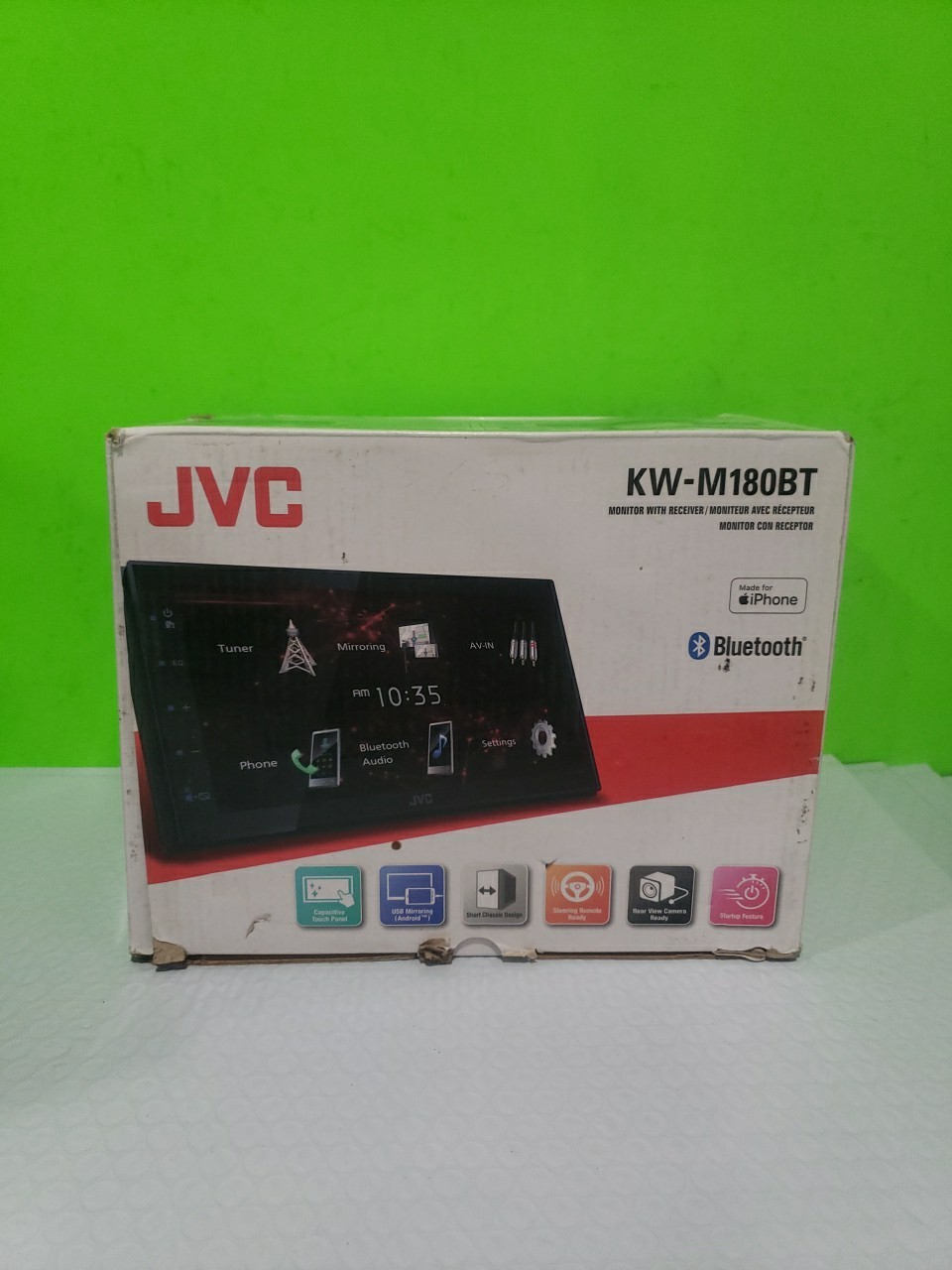 JVC KW-M180BT 6.8″ Multimedia Receiver Double-DIN with Bluetooth & USB Mirroring