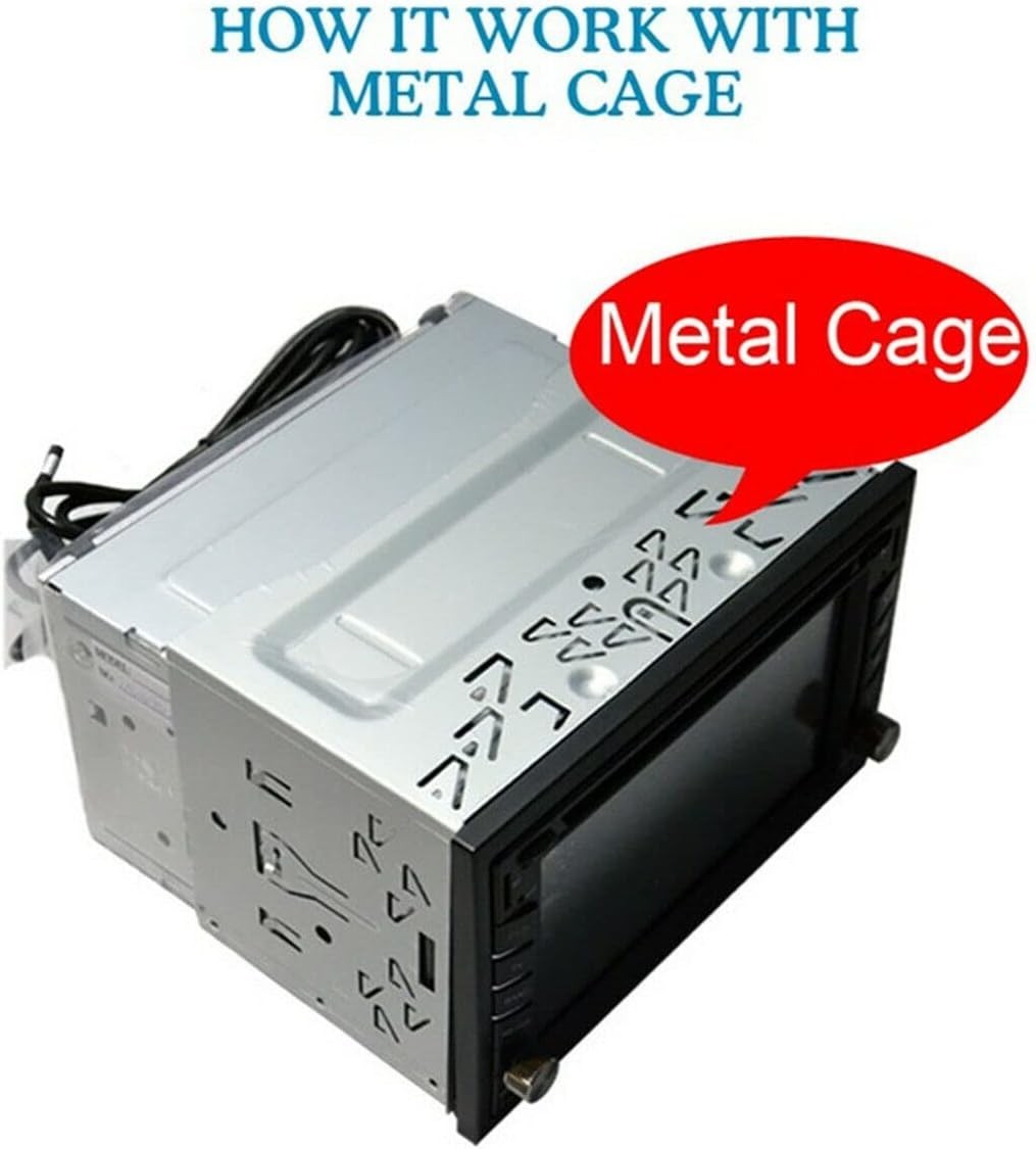 Car Stereo Double DIN Universal Cage with Frame Installation Dash Kit M……