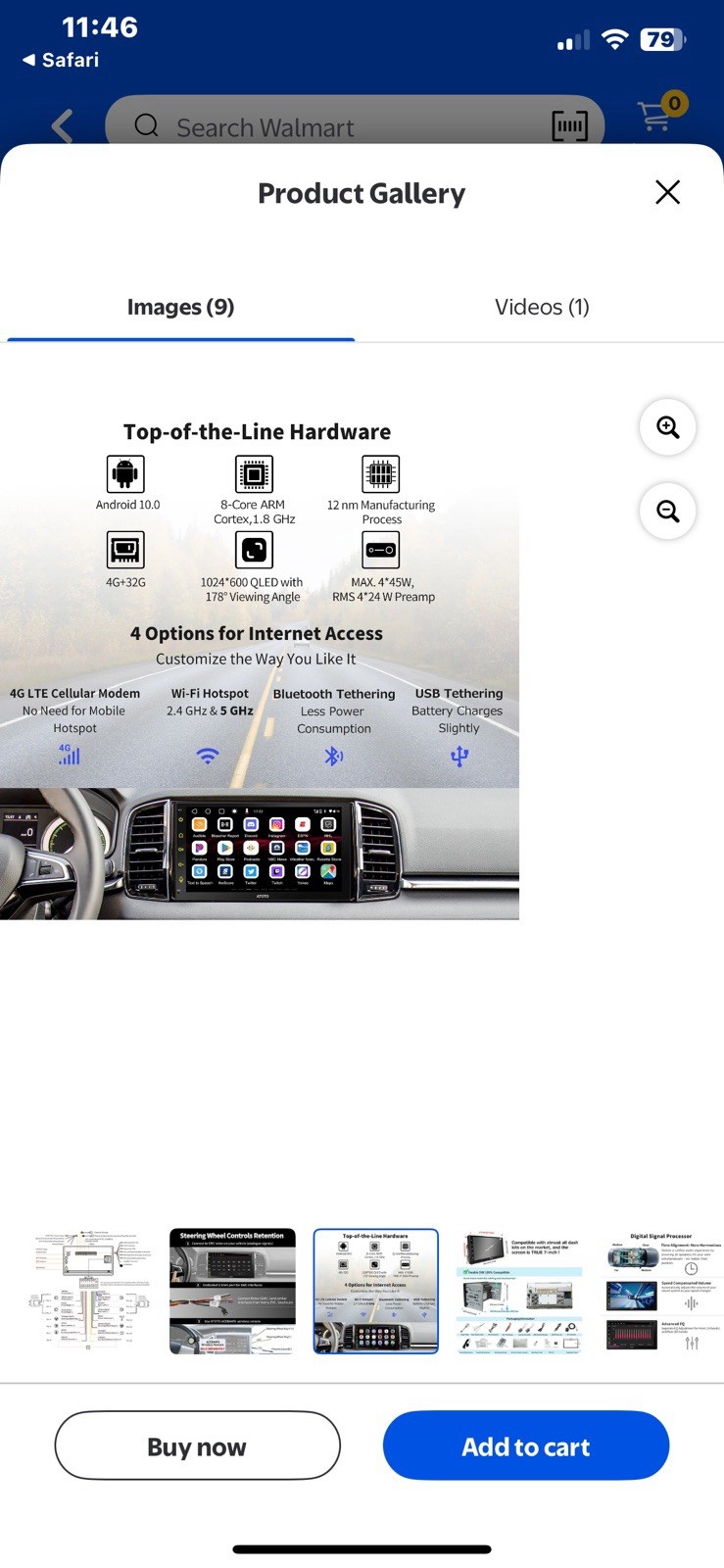 S8 Gen2 ATOTO ANDROID IN-CAR OPERATION PANEL SCREEN